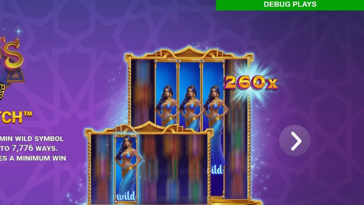 Jazmin’s Wild Ways Smash Pots™ স্লট গেমের ইন্টারফেস এবং রাজকীয় থিম